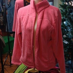 Chic Women's Pink Teddy Jacket